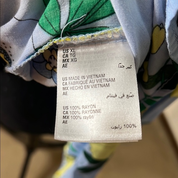 INC International Concepts Mabel Bouquet Floral Ruffled Blouse Size XL - Picture 6 of 8